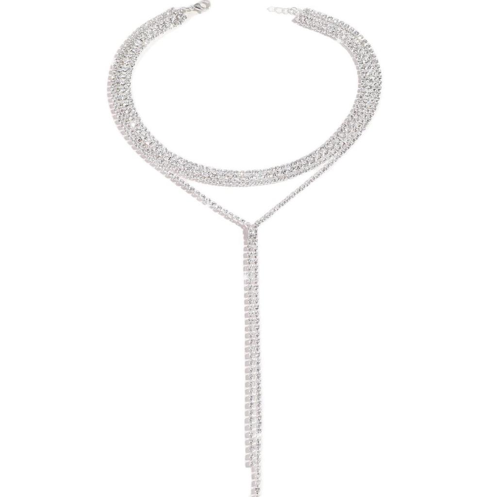 Trendy European & American Snake Chain Tassel Necklace - Cool, Minimalist Design