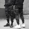 Joggers Clásicos Hip Hop Streetwear para Hombre Pantalones Cargo con Cintas de Letras Bolsillos Pantalones Deportivos Tácticos Casuales para Hombre Pantalones de Chándal