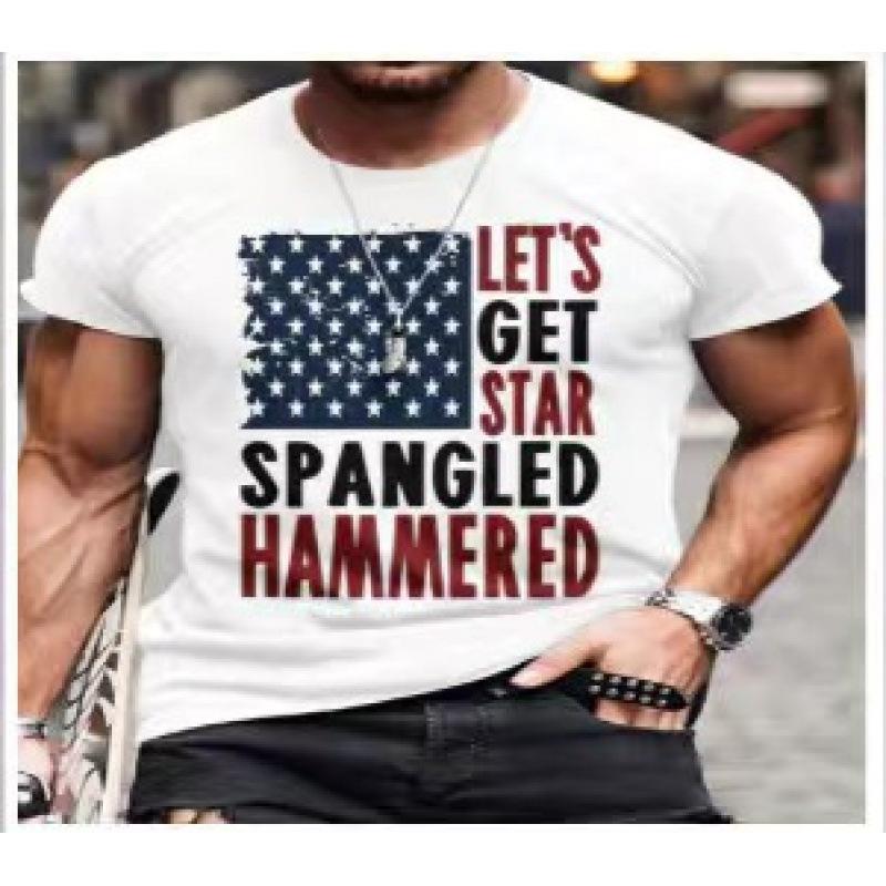 Men's Printed T-Shirt Men's T-Shirt Independence Day T-Shirt