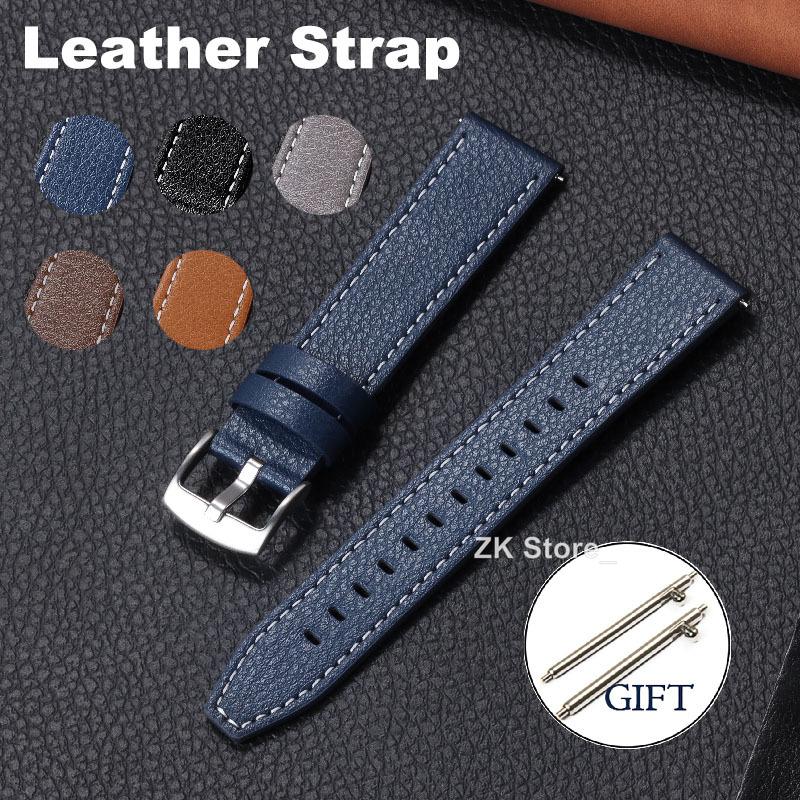 20mm Cowhide Watchband Vintage Watch Strap Quick Release Smart Watch Strap for Omega Wristband Watch Accessories Bracelet