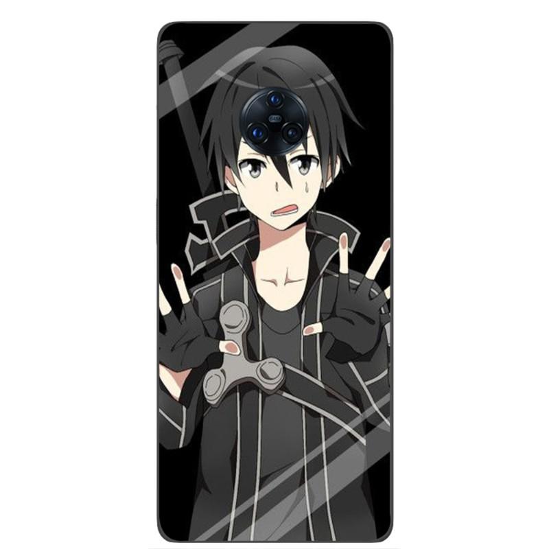 Custodia per telefono Sword Art Online Kirito per VIVO Y95 Y93 Y31 Y20 V19 V17 V15 Pro X60 NEX Cover per telefono morbida nera