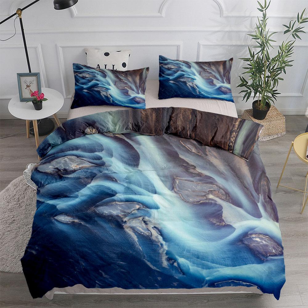 Sada povlečení na přikrývku s japonským jeřábem King Queen Double Full Twin Single Size