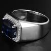 Men's Classic Square Ring, Jewelry Grade Wedding Ring Design, Dual-use Accessory for Business and Leisure.