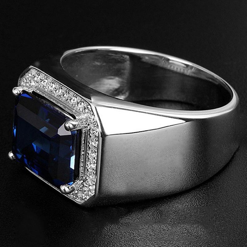 Men's Classic Square Ring, Jewelry Grade Wedding Ring Design, Dual-use Accessory for Business and Leisure.