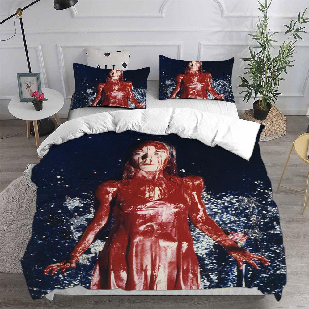 Carrie (1976) Bedding Sets Soft Bed Cover Comforter Duvet Cover Pillow Case 2-3 Pieces Sets Kids Adult Bedroom Decoration