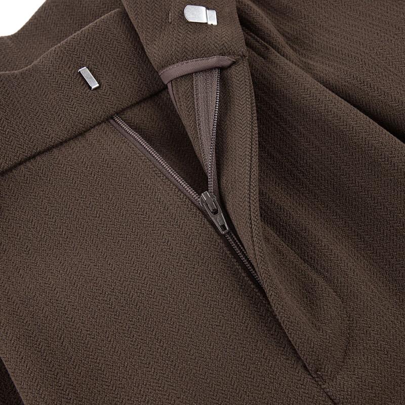 SEVEN Men's Brushed Knit Business Casual Straight-Leg Trousers