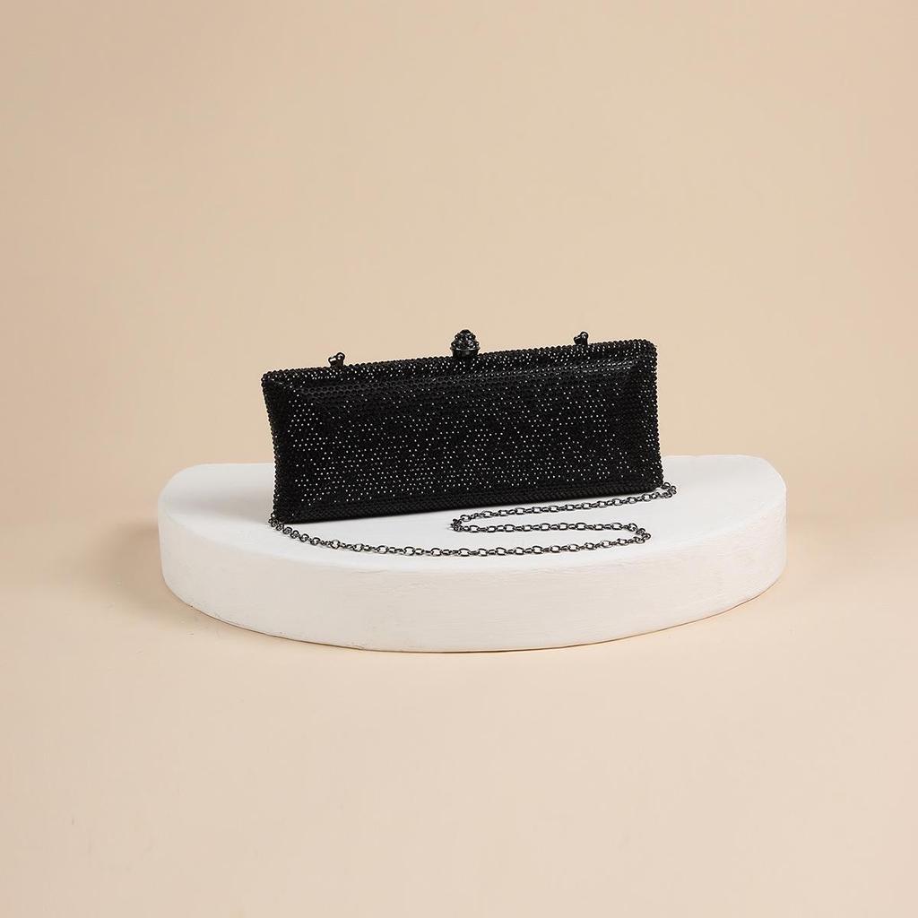 Třpytivá psaníčka s kamínky: Ručně vyráběná večerní kabelka zdobená diamanty pro ženy