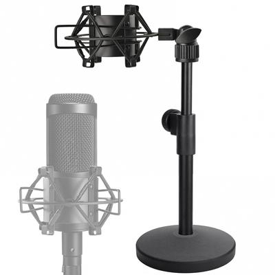 Frgyee AT2020 Desktop-Mikrofonständer Verstellbarer Tischmikrofonständer Mikrofon-Spinne für Audio-Technica AT2020 AT2020USB+ AT2035 ATR2500 Kondensator