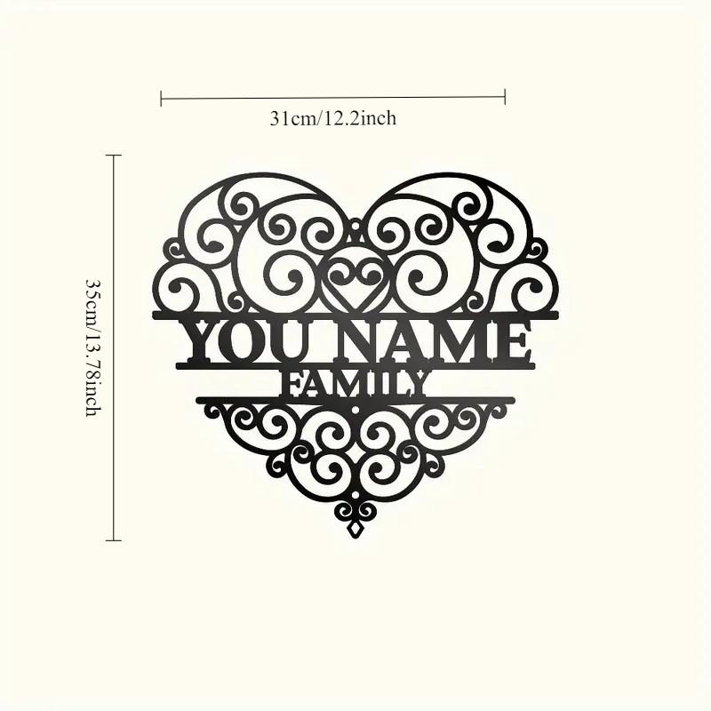 Metal Heart Wall Art Decor for Home Garden Party