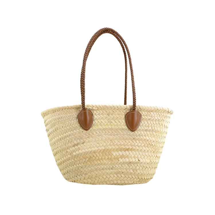 MIU MIU Geantă de plajă din paie cu logo țesut Geantă tote pentru femei Cognac Natural 5BG206-2DDH-F0A5T-V-SLO