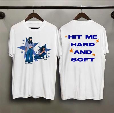 Billie Eilish Hit Me Hard and Soft T-Shirt, Einzigartiges Alternatives Fan-Geschenk, Y2k T-Shirt