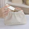 Ins Cosmetic Pouch Bag Lipstick Accessory Storage Bag Water-Proof Pu Earphone Wire Cable Organizer Bag Coin Card Jewelry Holder