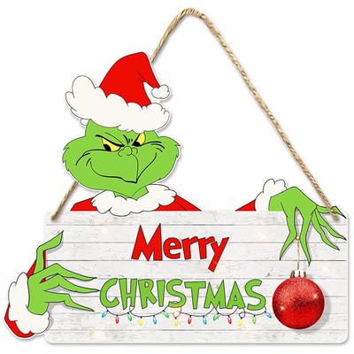 Panneaux à Suspendre de Noël Décorations pour Fournitures de Fête Thème Noël