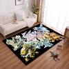 Japanese Anime Pokemon Pikachu Eevee Large Area Rug 3D Carpet Home for Living Room Kids Bedroom Sofa Doormat Children Floor Ma