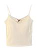 Women's 2024 V-Neck Lace Camisole: Slimming, Sleeveless Base Top with Beautiful Back Design