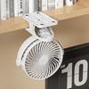 USB Rechargeable Silent Clip Fan for Desk or Wall