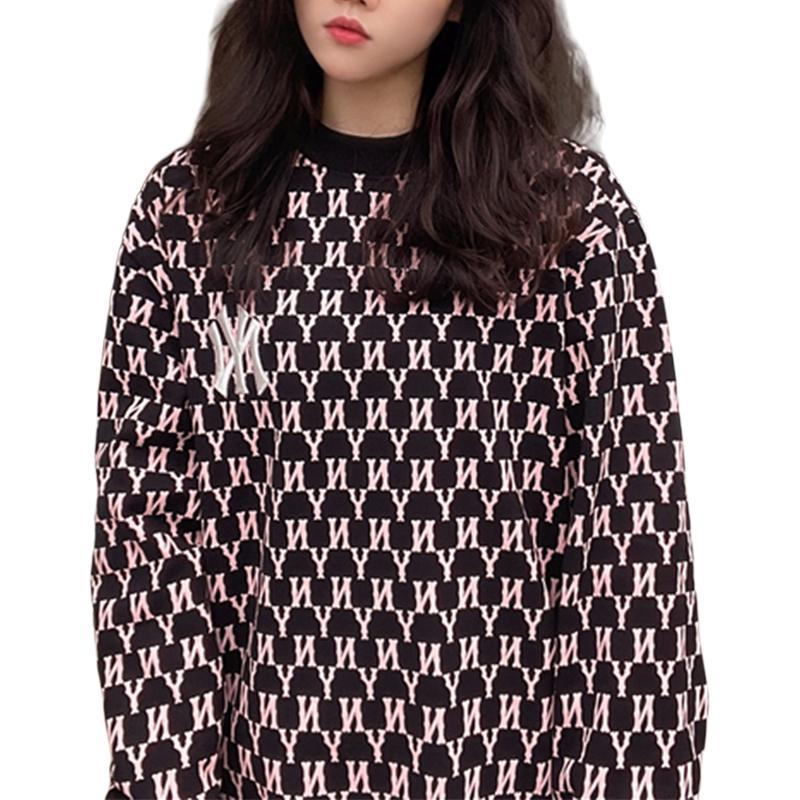 MLB Old Flower Sweatshirt Unisex Black 31MTM1111-50L