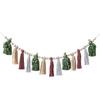 Bohemian Tassel Christmas Fireplace Decoration Banner