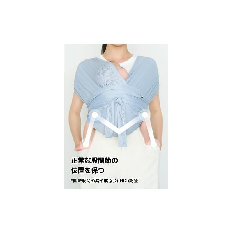 [With Head Support] Konny FLEX Baby Carrier, Adjustable Size, AirMesh (Konny) Summer Baby Carrier, Air Mesh Material, Cool and Comfortable, Suitable