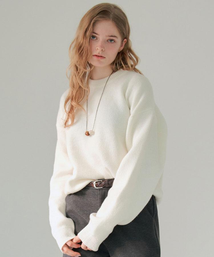 Geullounoteu Cozy Leaf Knit [Ivory]