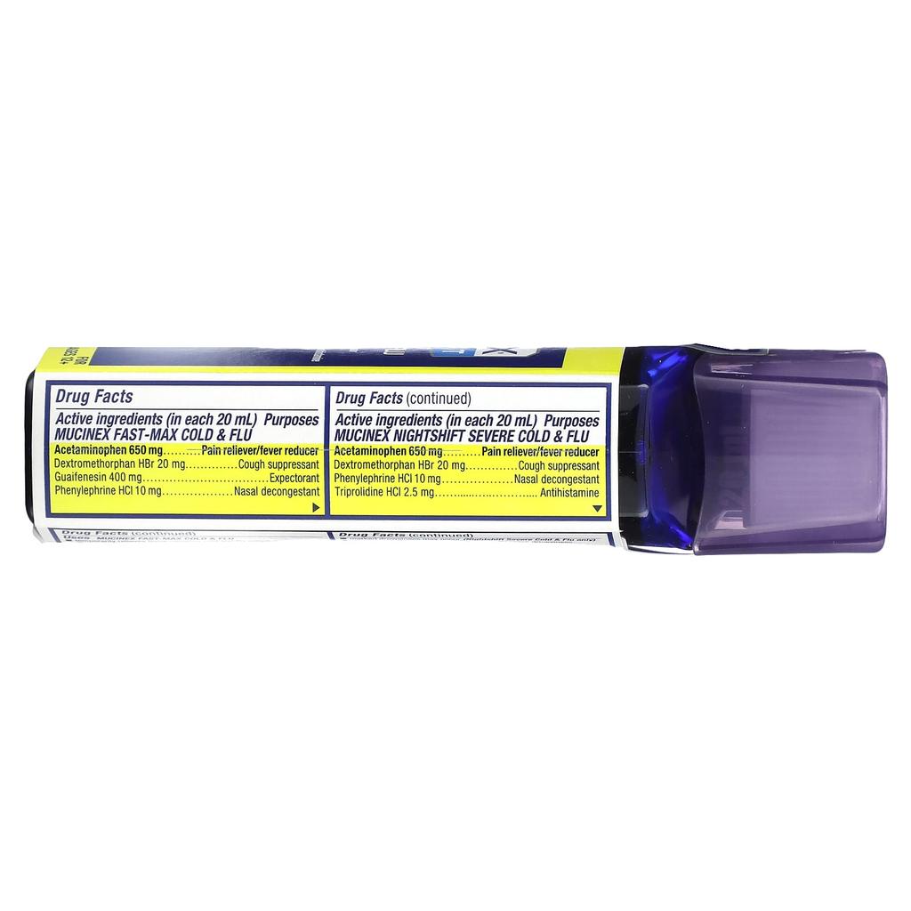 Day & Night Cold & Flu Pack, Maximum Strength, Ages 12+, 2 Bottles, 180 Ml (6 Fl Oz) Each