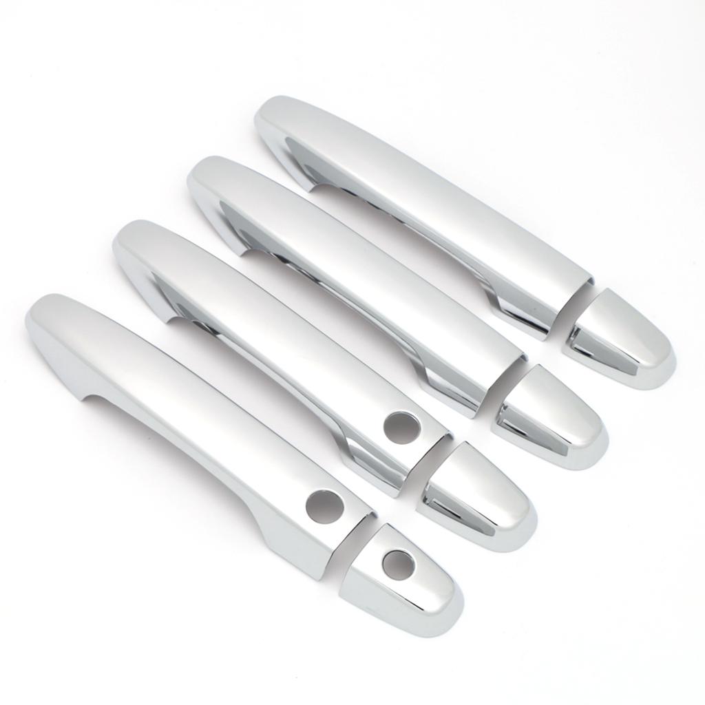 For Honda JADE 2014 2015 2016 2017 2018  ABS Chrome Carbon Fiber Black Door Handle Cover Trim Sticker Car Styling Accessory