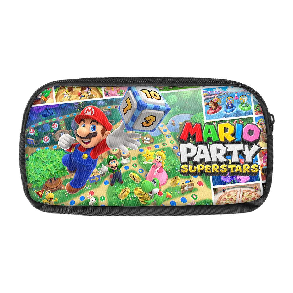 Cartoon Schoolbag Mario Backpack Satchel Pencil Case Three-Piece Set Mario Backpack