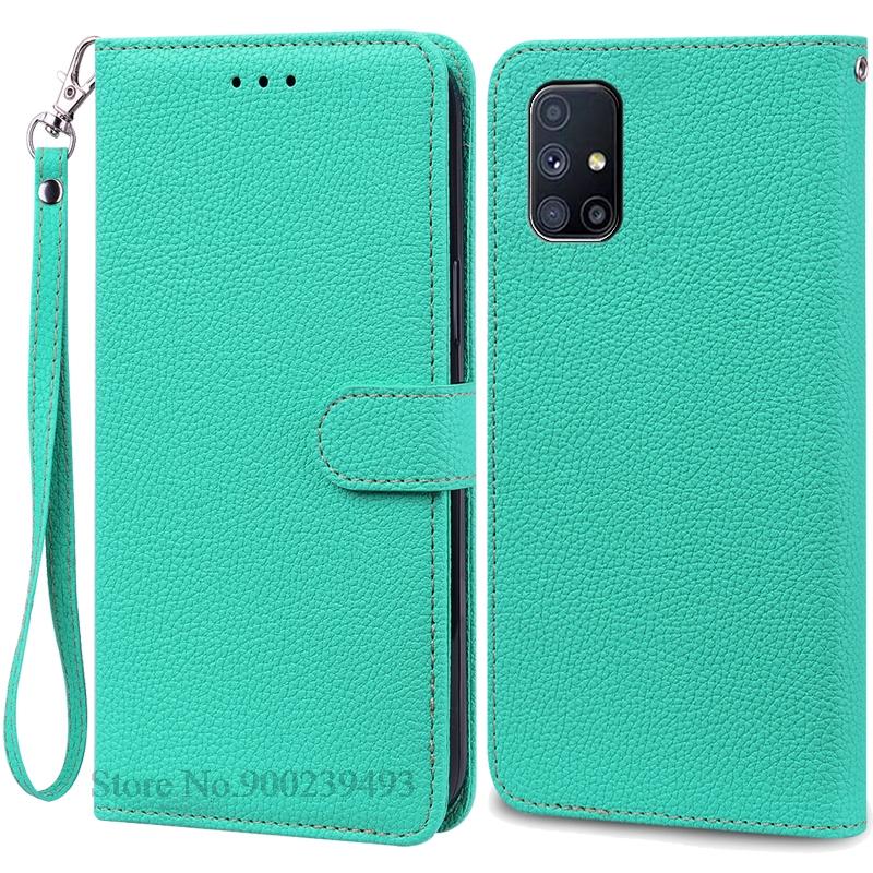 For Samsung M51 Case Soft Silicone Wallet Leather Flip Case For Samsung Galaxy M51 Case M 51 Stand Book Cover Coque Fundas