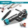 LIBRATON Pipe Cutter, Cutting Capacity 5-50mm, Erector Pipe Cutter with HSS Deburring Bar, Compatible with Copper Pipe, Aluminum Pipe, Thin-Walled Sta