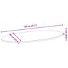 VidaXL Dessus de table 120x60x2 cm bois de chêne massif ovale 4009047