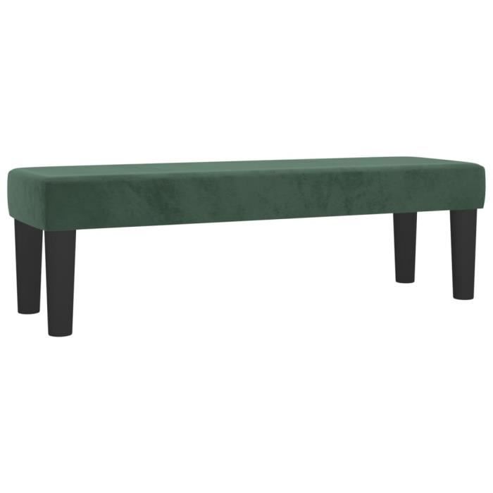 346669 vidaXL Banc Vert foncé 100x30x30 cm Velours