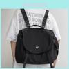 Stylish Street Fashion Crossbody Bag For Men And Women Trendy Nylon Material Breathable Letter Pattern Black Color