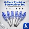 6Pcs Magnetic Precision Screwdriver Set, Cross Slotted Y Torx T8 T9 T11 Magnetic Screwdrivers,for Phone Laptop Game Console