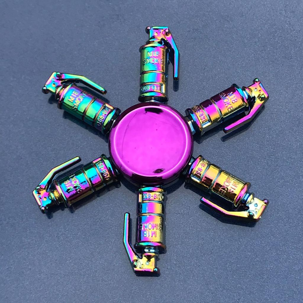 Colorful Fidget Spinner Rainbow Metal Zinc Alloy Hand Spinner Office Anxiety Relief Stress Fidget Toys Autism Toys for Children
