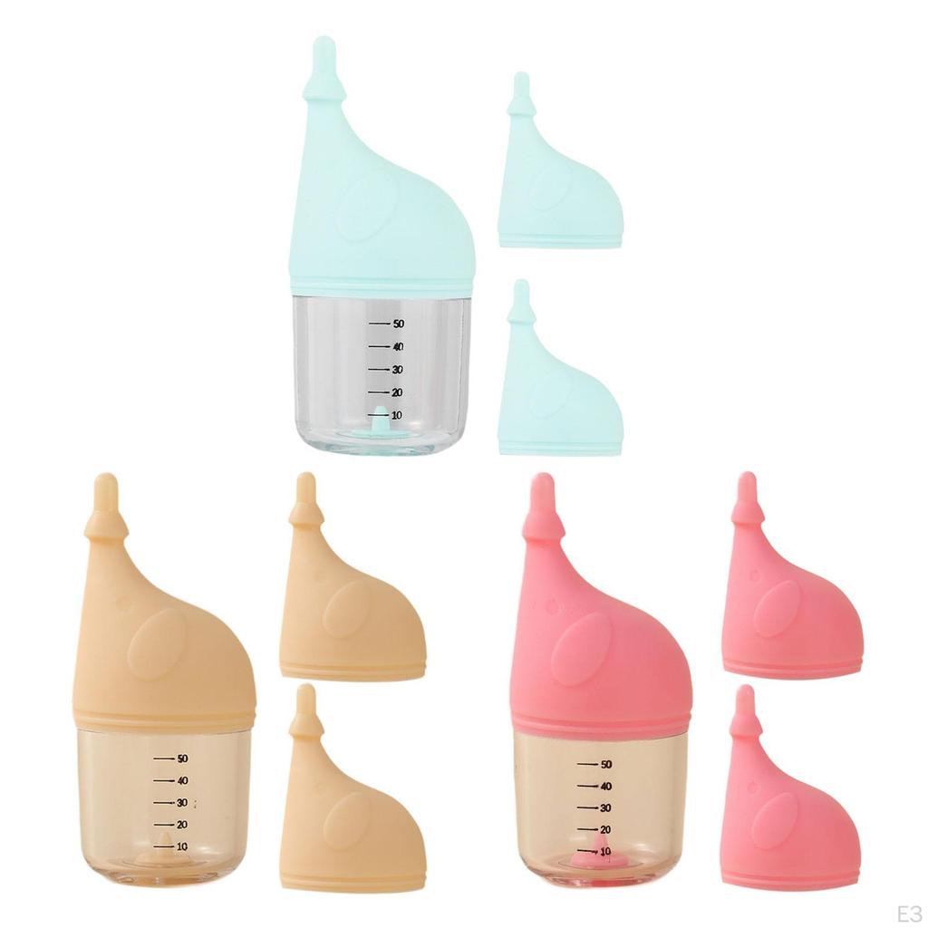 Feeding Kit for Kittens, 1.7oz Nursing Bottle with Interchangeable Nipples Small Pets