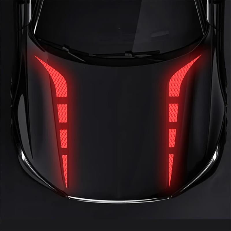 Reflective Car Hood Decoration Stickers (1 Pair)