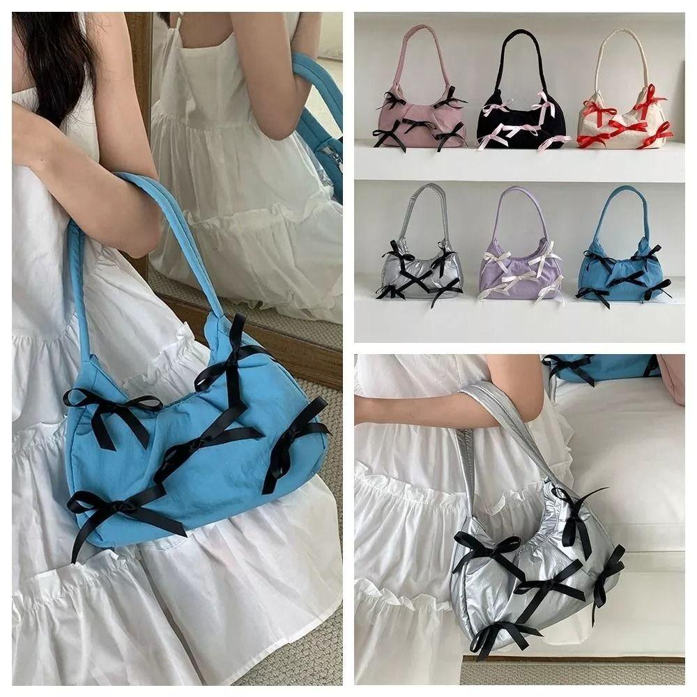 

Милая сумка через плечо Balletcore Bow Handbag Новая сумка подмышкой