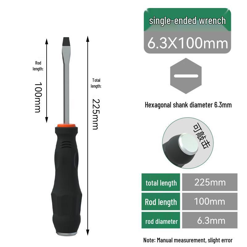Heavy-Duty Full-Tang Slotted Screwdriver