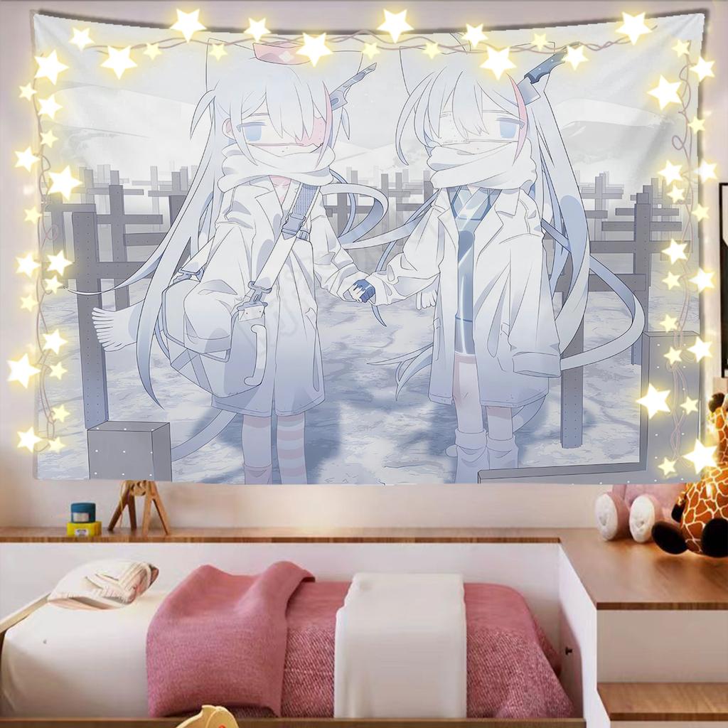 Kawaii Home Decor Wall Hanging Tapestry Anime Girl Tapestry Wall Bedroom Background Decor Cute Fashion Lady Tapestries