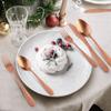 Hammer Matte Tableware Four-piece Set Stainless Steel Knife and Fork Spoon Steak Golden  Dessert Spoon YSH-12-5PS