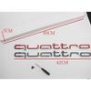 2026 Quattro Logo Emblem Badge Car 3D Stickers ABS Front Grill Lower Trim For Audi A4 A5 A6 A7 RS5 RS6 RS7 Q3 Car Accessories