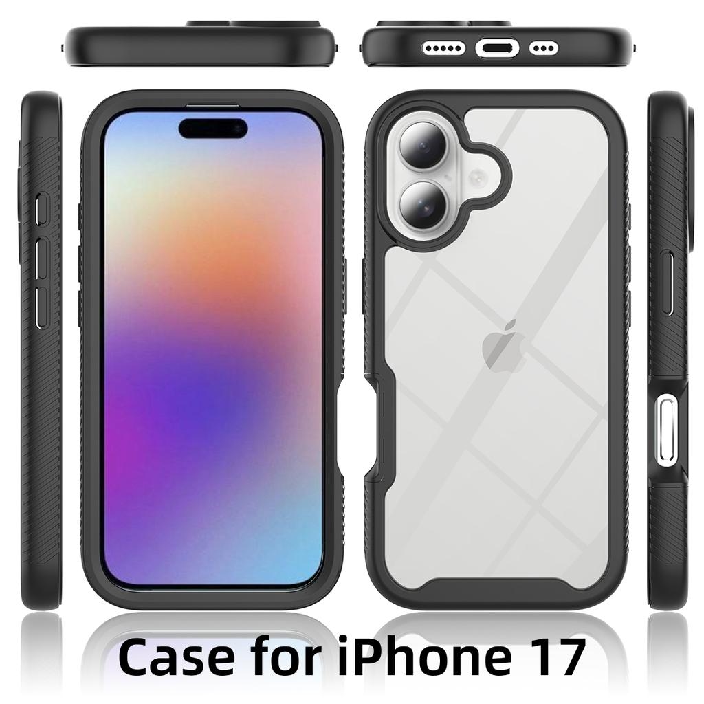 For iPhone 17 Case Anti Drop 2 in 1 PC+TPU Phone Cover