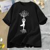 Yoga T Shirt WOMEN Female Namaste TShirt Yogi Yoga Lover Tshirt Casual Cotton Short Sleeve Round Neck Tee Shirt WOMEN Clothing