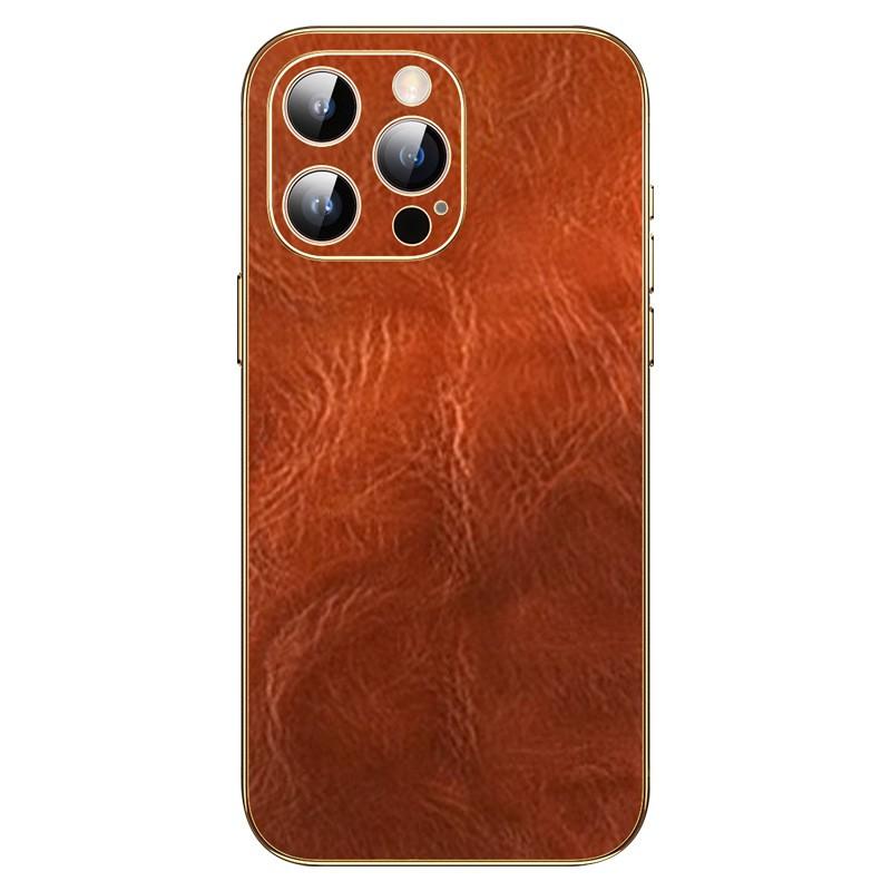 Leather Phone Case IPhone 15 Pro Max Vintage Full Body Shockproof Cover