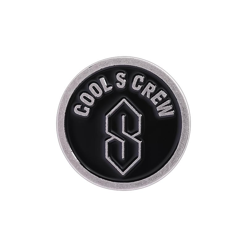 Cool S Crew Symbol Enamel Pin Funny Cartoon Metal Brooches Lapel Backpack Badge Accessories Jewelry Gift for Friends