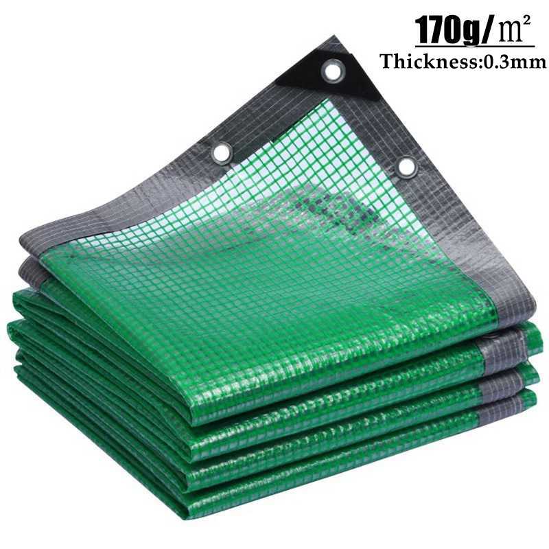 Grid Film Plastic Waterproof Film For Gardens With 4 Style Edge Car Truck Canopys Pets House Keeping Warm Balcony Shading Cloth