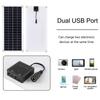 Equipped with 40W Outdoor USB 5V Solar Flexible Panel Suitable for RV Camping and Hiking Charger Power Supply