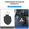 For Mitsubishi Fashion Leather Car Keychain Retro Style Keyrings Accessories Outlander Lancer L200 ASX Pajero Grandis Eclipse