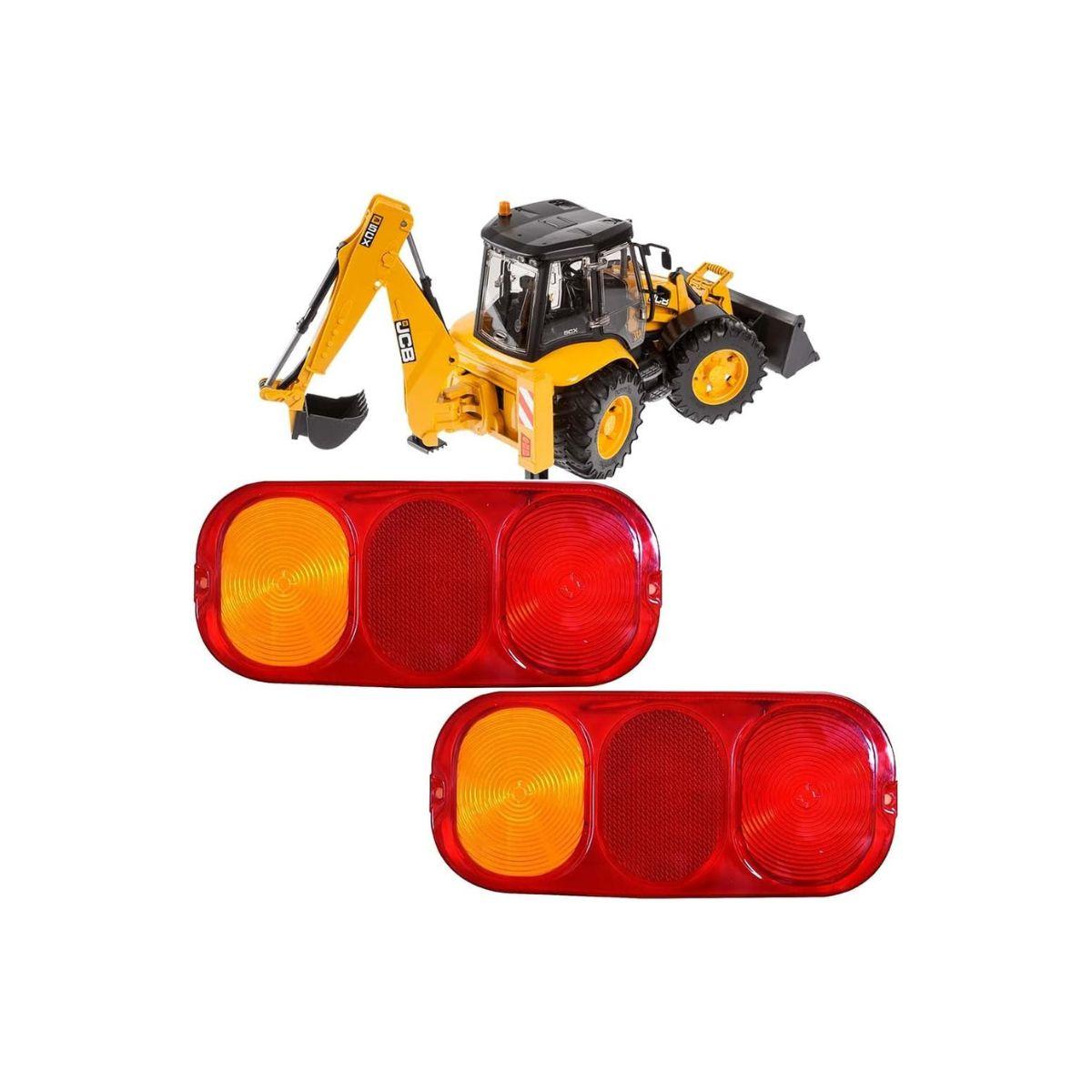 Комплект линз комбинированного фонаря Apsmotiv Подходит для экскаватора-погрузчика JCB I CX 208 Экскаватор-погрузчик 3CX 4CX 5CX 214 215 217