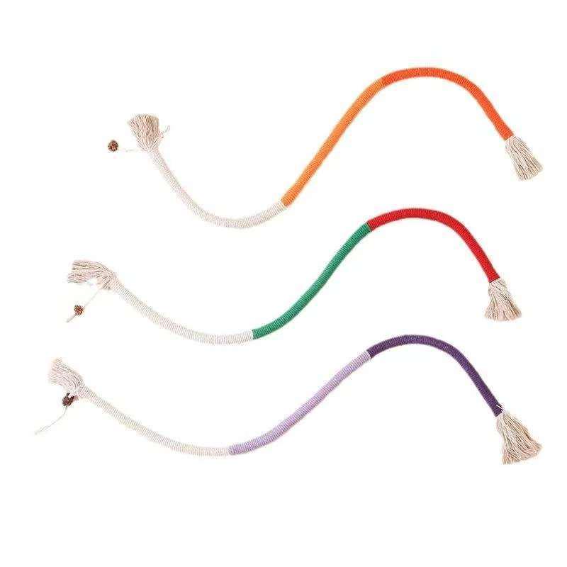 Durable Chewy Rope Cat Toy - Wear-Resistant Insect Gall Fruit for Teeth Grinding & Quiet Play, Relieves Boredom, No Shedding